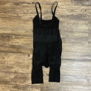 Full-Body Black Shapewear Women Size Large Bodysuit Tummy Control Thigh Slimmer